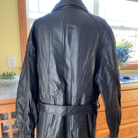 Wilson black leather motorcycle jacket - Picture 2 of 5